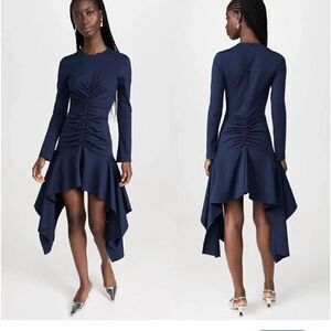 Aknvas Daani Long Sleeve Jersey Dress in Lapis at Nordstrom $675
